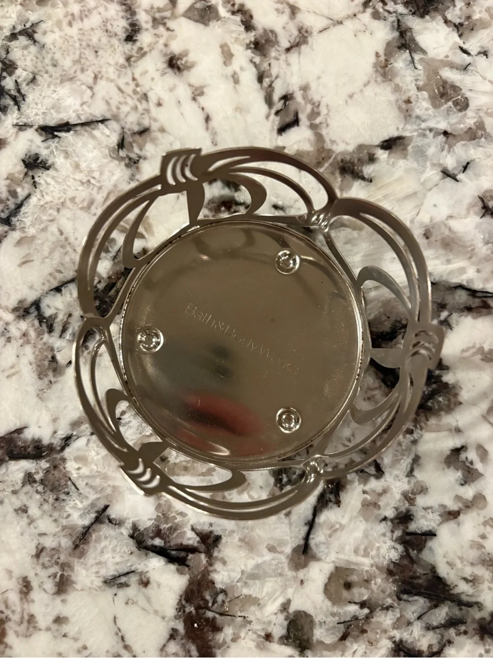 Bath & Body Works Pumpkin Metal Large Candle Jar Holder